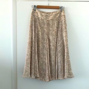 Animal Print Midi Skirt - Ann Taylor